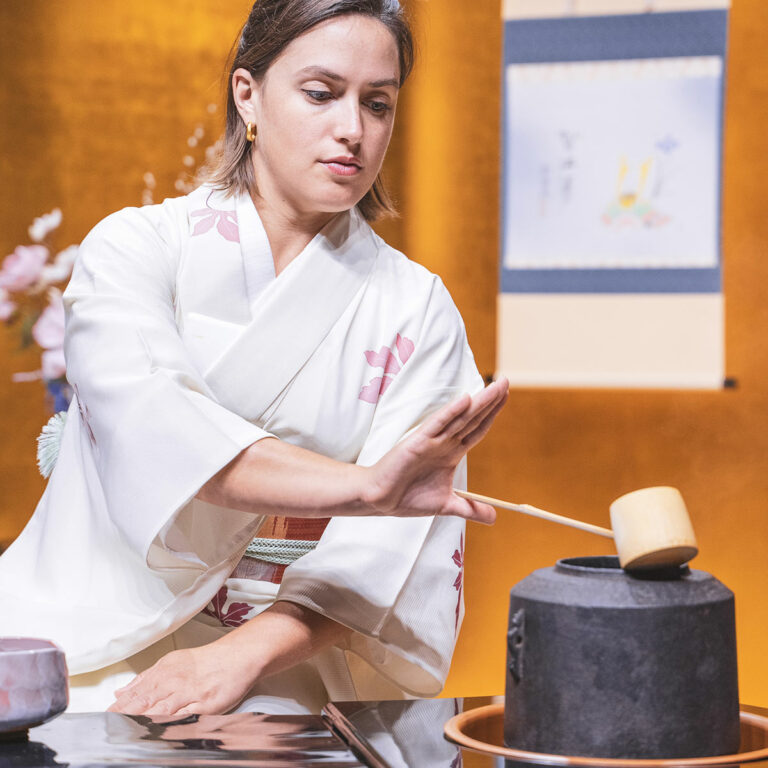 Woman Performing Tea Ceremony