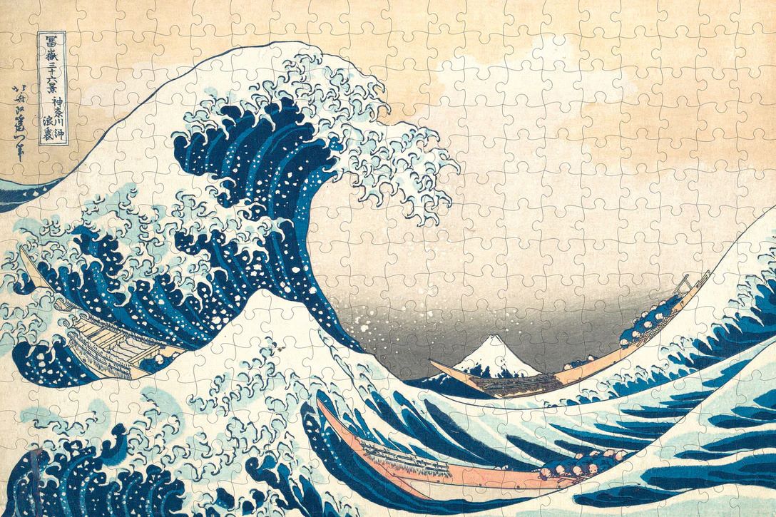 Hokusai: The Great Wave 500-Piece Puzzle - Image 2
