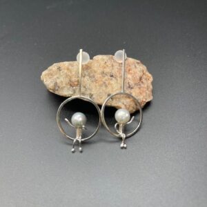 One in Circle Earrings