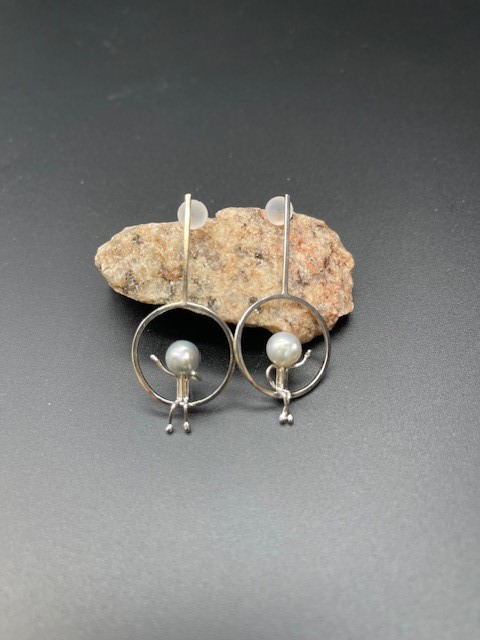 One in Circle Earrings