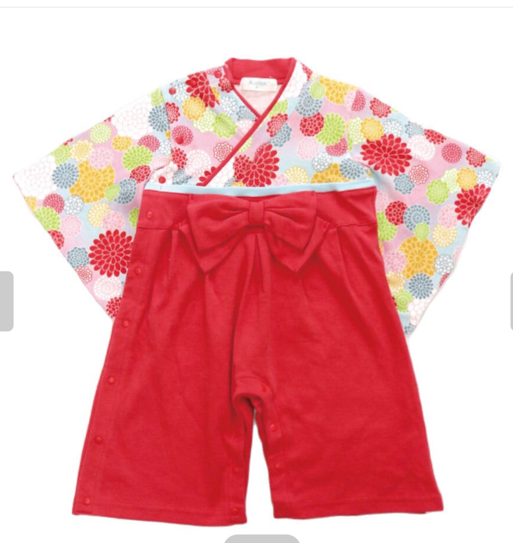 Baby Kimono Romper - Chrysanthemum - Image 2