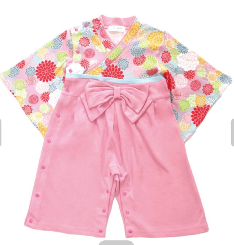 Baby Kimono Romper - Chrysanthemum