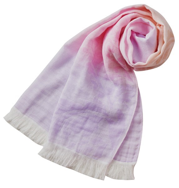Pink/Orange Cotton Stole