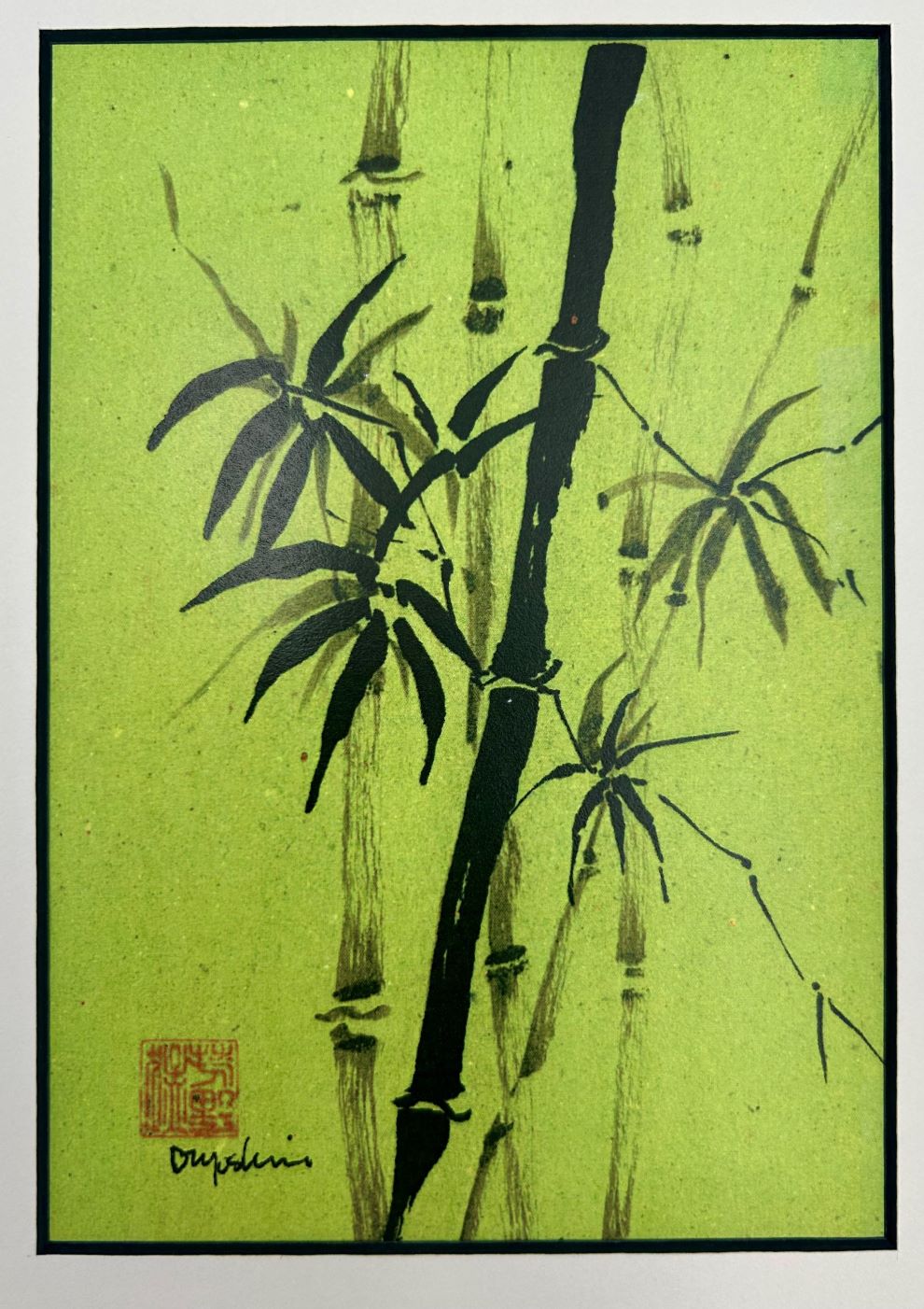 Bamboo Matted Print