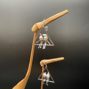 Two in Triangle Earrings