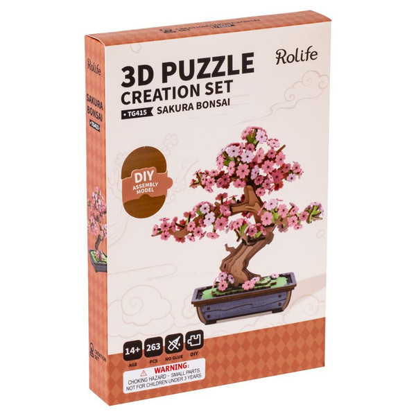 Wood Puzzle: Sakura Bonsai