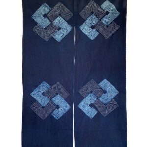 Noren Indigo Shibori Squares