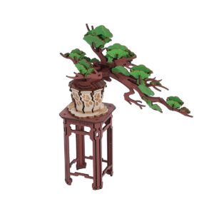 Wood Puzzle: Pine Bonsai