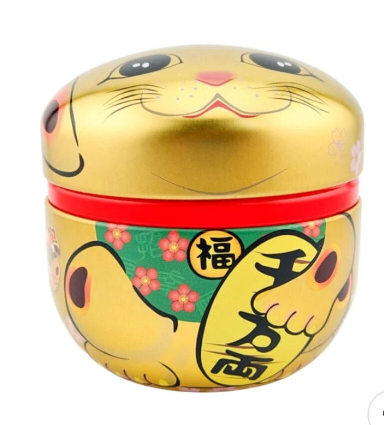 Lucky Cat Tea Caddy - Image 3