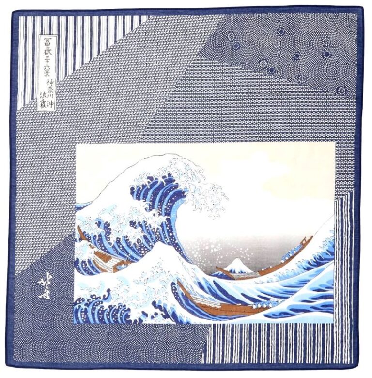 Great Wave Handkerchief