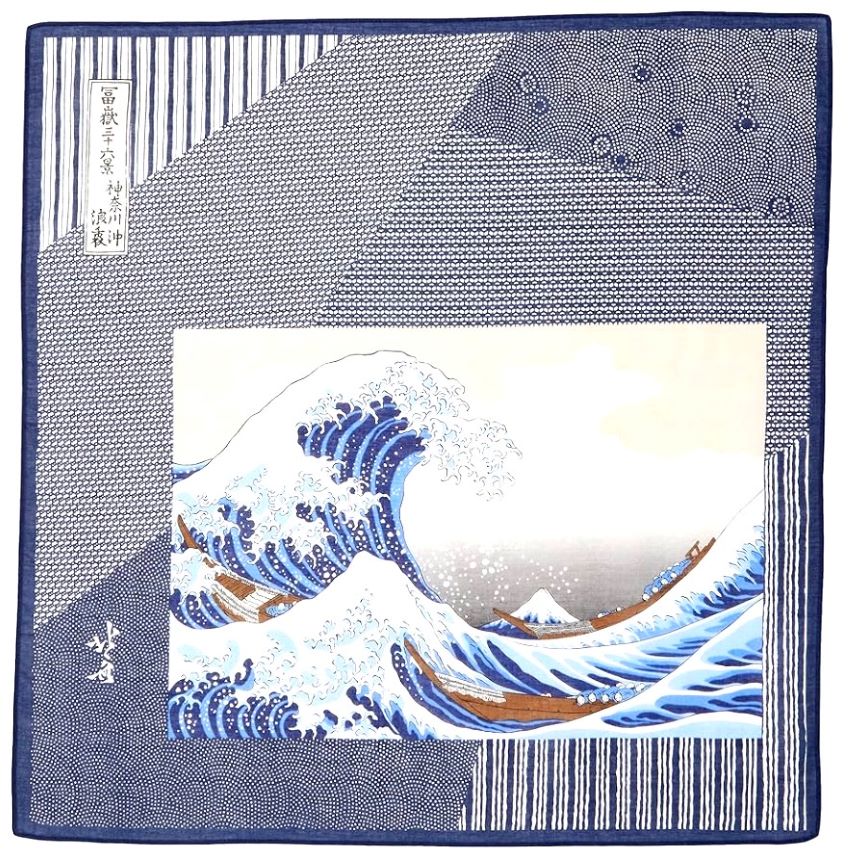 Great Wave Handkerchief