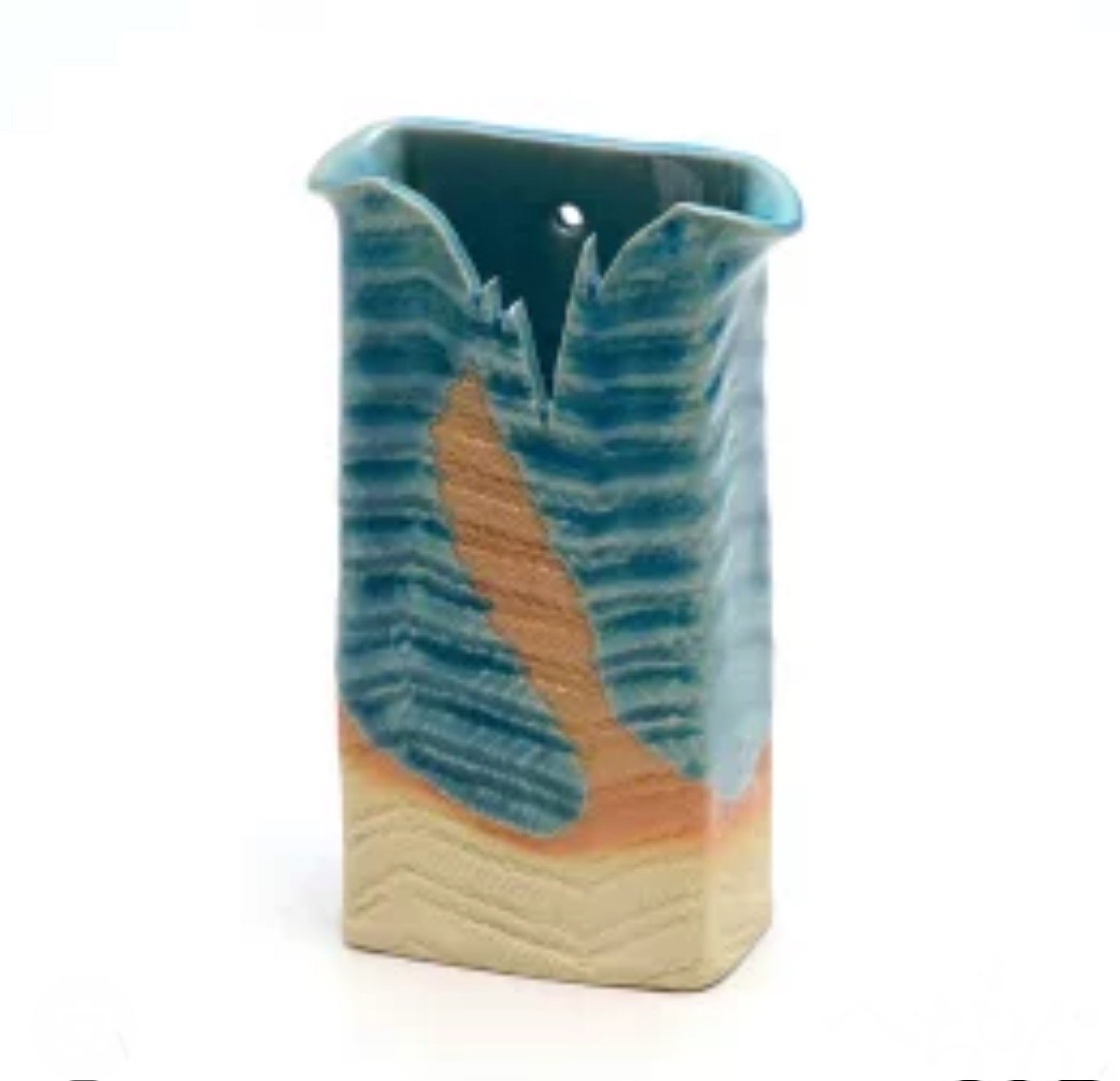Shigaraki Vase Turquoise