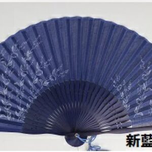 Indigo Flower Fan