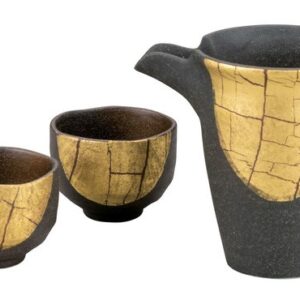 Gold Leaf Sake Set