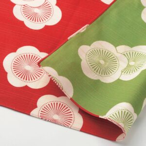 Furoshiki Apricot Blossom Red/Green