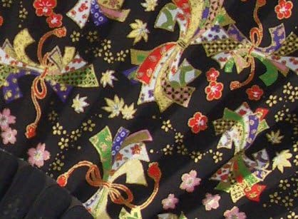 Yuzen Washi Ribbons Fan - Image 3