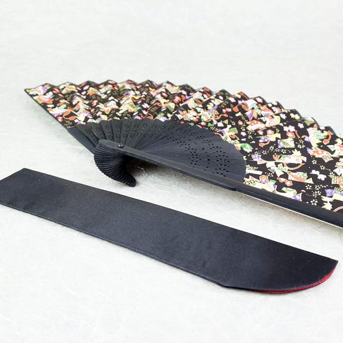 Yuzen Washi Ribbons Fan - Image 2