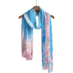 Cherry Blossom Long Sheer Scarf